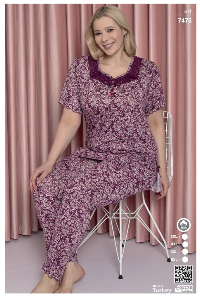 Dames Pyjama Set Nancy korte mouwen