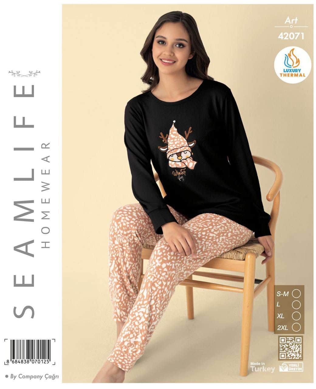 Dames Winter Pyjama Set Varda