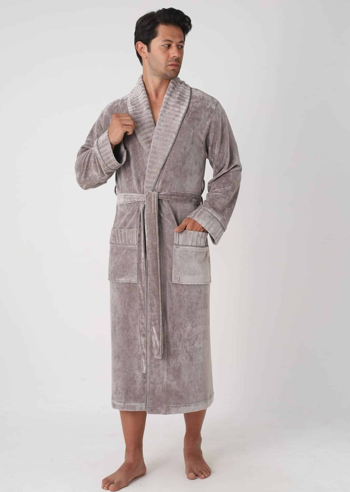 Heren Velours Badjas Paul