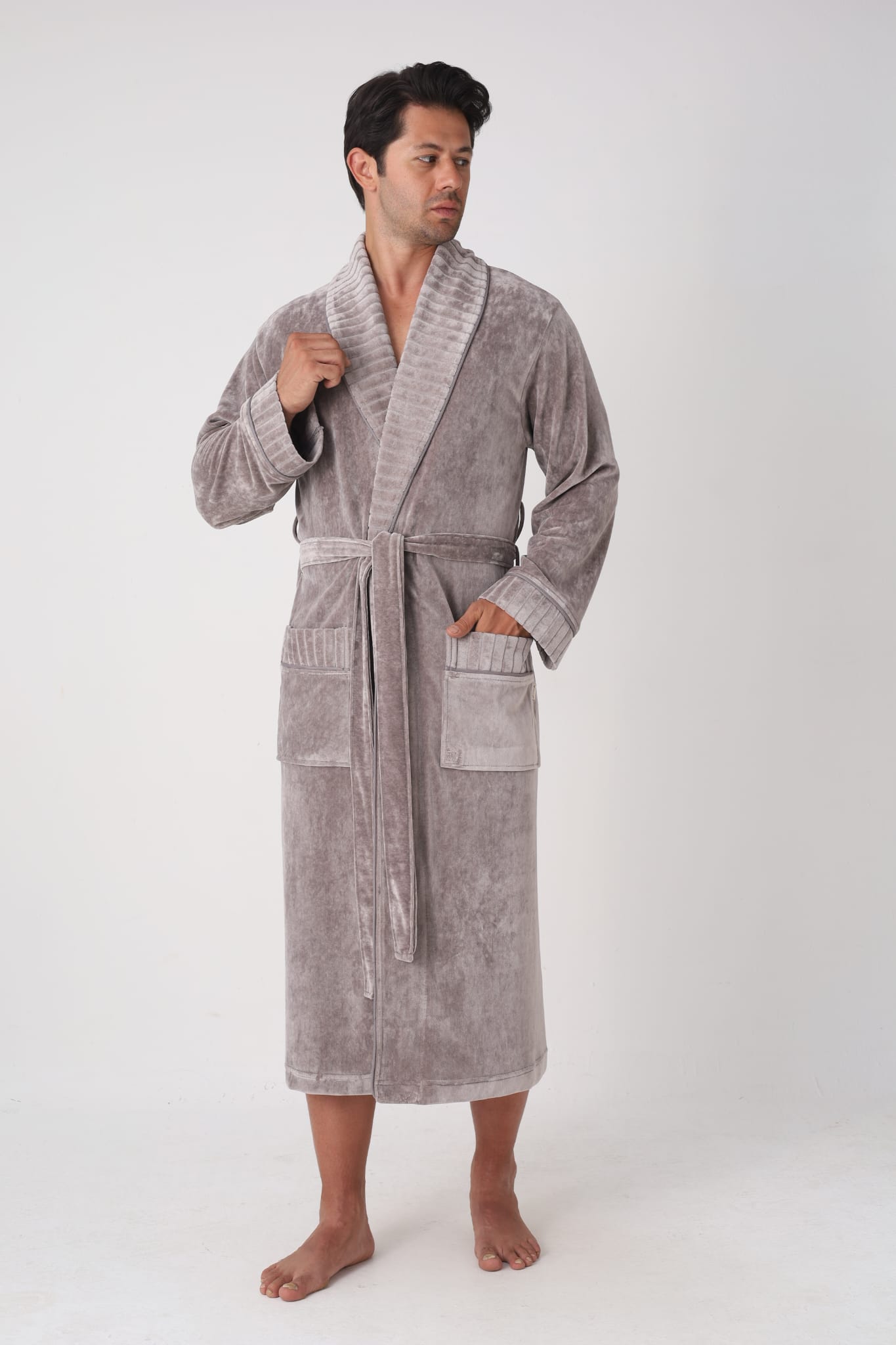 Heren Velours Badjas Paul