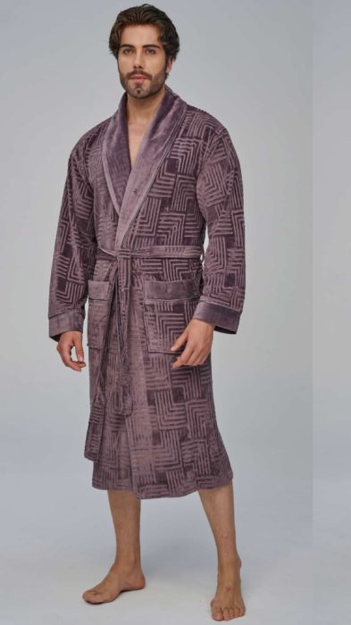 Heren Velours Badjas / Kamerjas Rover